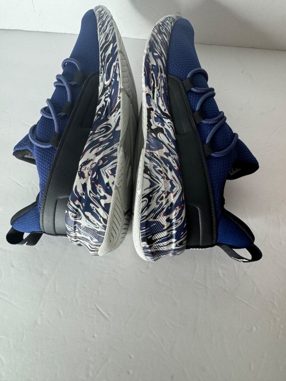 PUMA One4All 2.0 Slip On Sneakers Big Kids US 4.5 Shoes Crazy Kits Jr. Blue Red - Picture 6 of 7
